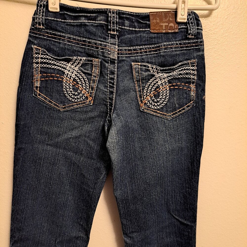 Limited Too Distressed Premium Jeans With Embroidered Pockets